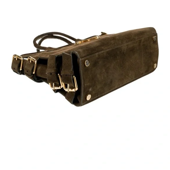 Giuseppe Zanotti Brown/olive Tote Bag with Gold Accent - Picture 4 of 8